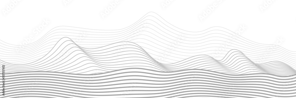 Curved lines, imitation of mountain ranges. Vector background, minimalism. Curved lines, imitation of mountain ranges. Vector background, minimalism.