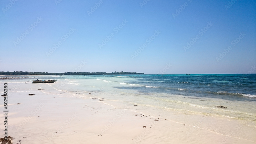 Alor Island has a very beautiful beach. Beach with white sand and very clear water. Alor Island has stunning views and nature.
