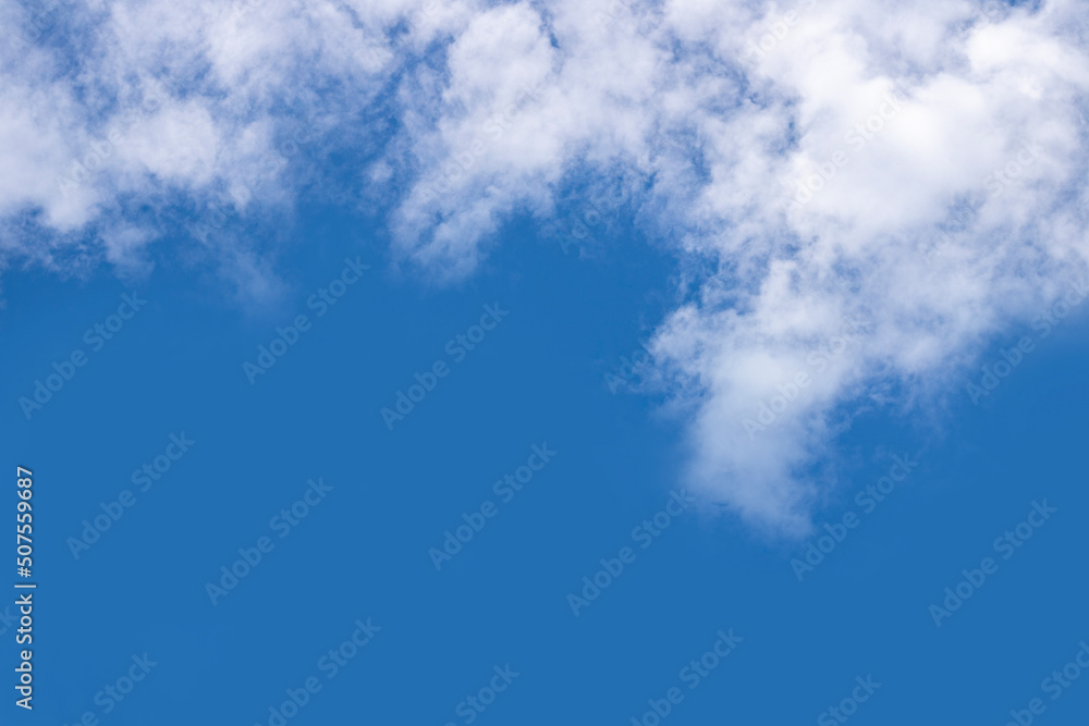 Blue sky and white clouds. The sky is clear. Blue sky and white clouds. The sky is clear.
