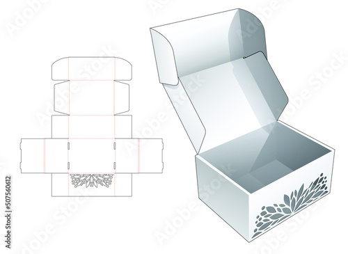packaging box die cut template