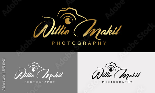 Camera photography logo icon vector template