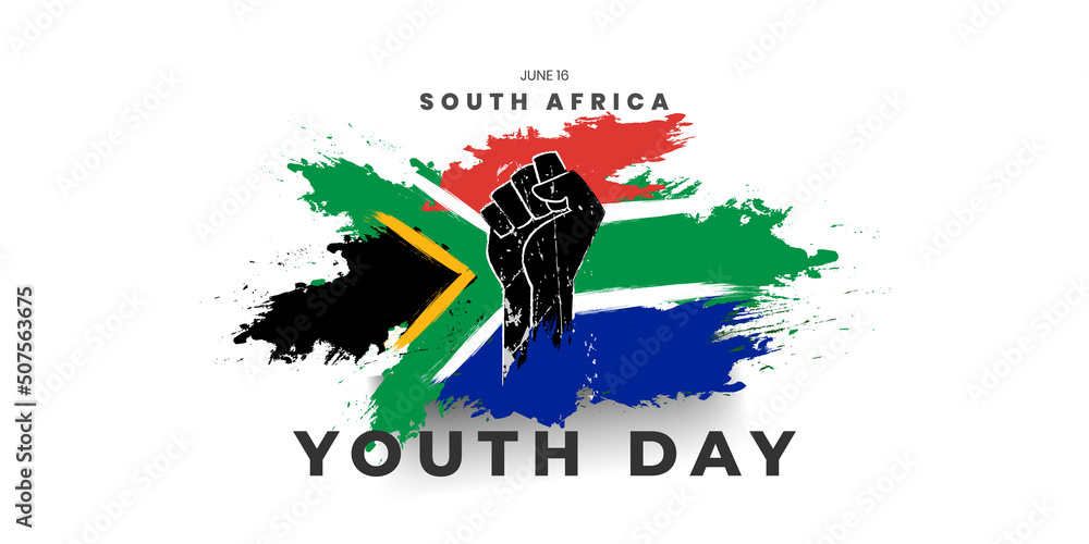 South Africa Youth Day, 16 june celebration. vector illustration. Stock