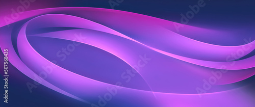 Ultra Wide Abstract Purple 3D Background