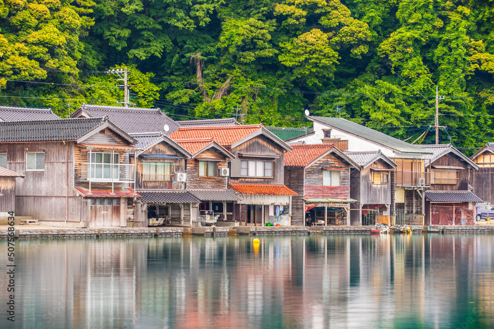 京都　伊根の舟屋
