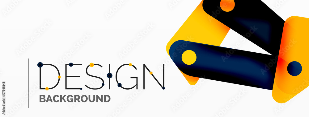 Creative geometric wallpaper. Minimal abstract background. Color bright overlapping lines composition vector illustration for wallpaper banner background or landing page Creative geometric wallpaper. Minimal abstract background. Color bright overlapping lines composition vector illustration for wallpaper banner background or landing page