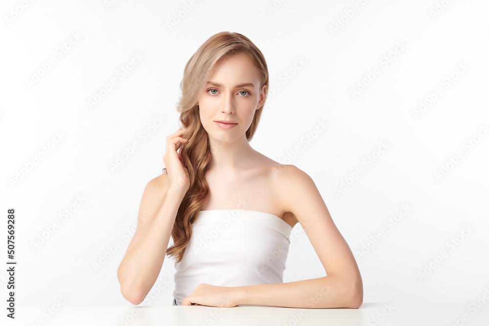 Beautiful young asian woman with clean fresh skin on white background, Face care, Facial treatment, Cosmetology, beauty and spa, Asian women portrait. Beautiful young asian woman with clean fresh skin on white background, Face care, Facial treatment, Cosmetology, beauty and spa, Asian women portrait.
