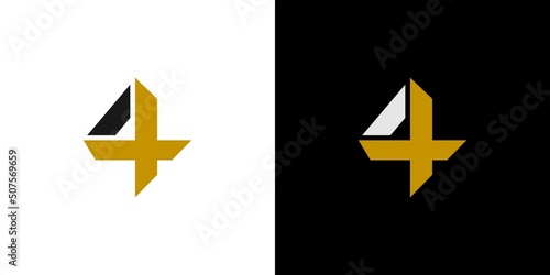 Modern and unique 4X logo design 2