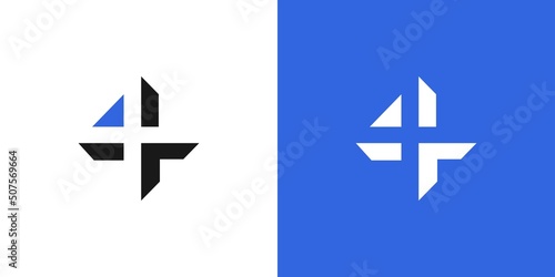 Modern and unique 4X logo design 3