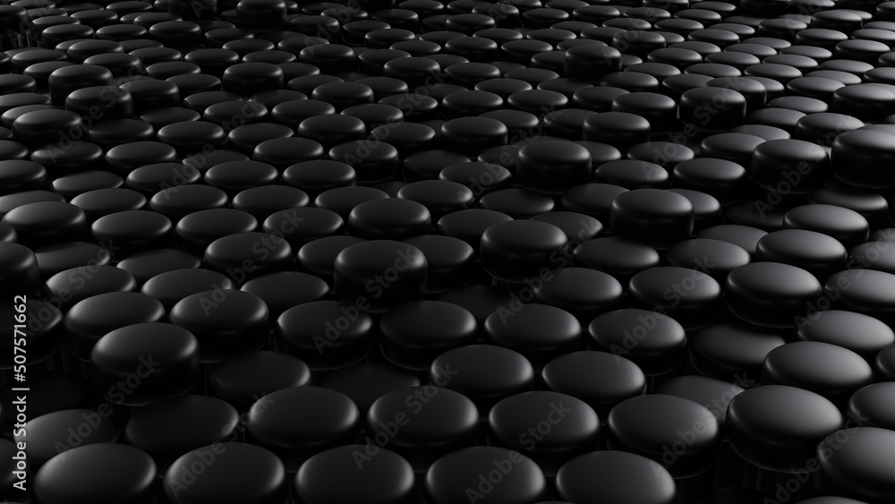 3D Rendering Lots of Round Bar Black Circle 3D Illustration Abstract Background 3D Rendering Lots of Round Bar Black Circle 3D Illustration Abstract Background