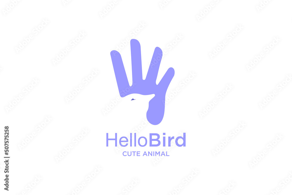 hand with bird concept design hand with bird concept design