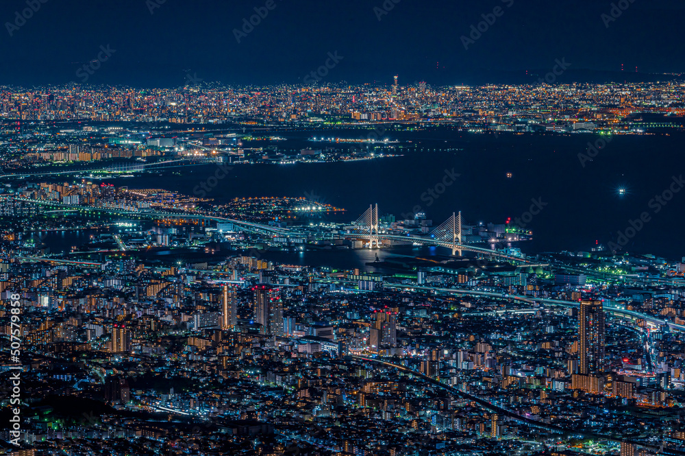 摩耶山掬星台からの夜景