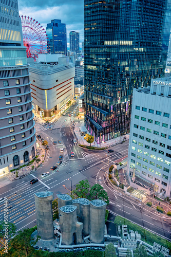 Foto 大阪梅田の夜景