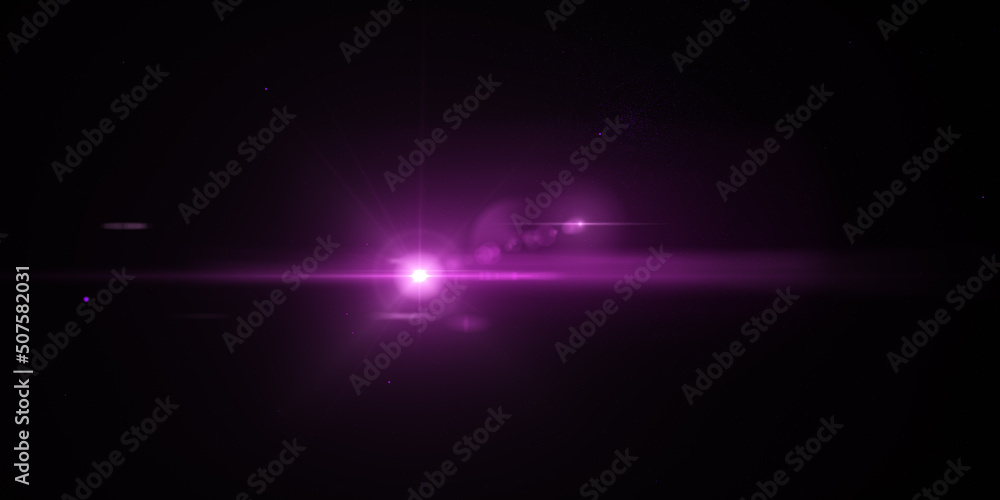 Light optical lens explosion effect. Sunlight ray lens flare, colorful flare light beam explosion effect, abstract glowing light effect background.