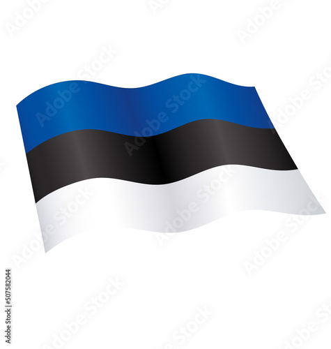 flying estonian flag of estonia