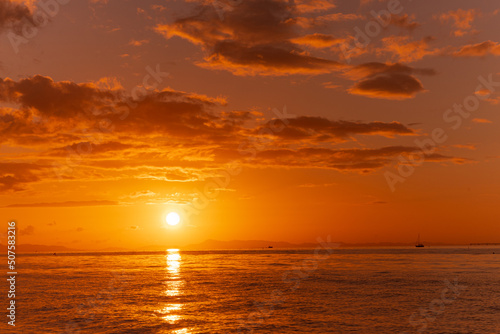 りんくうマーブルビーチの夕日 © TOSHI