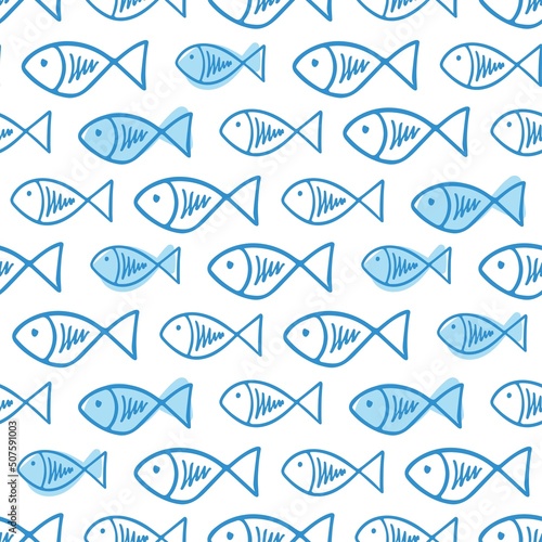 pattern with fishes