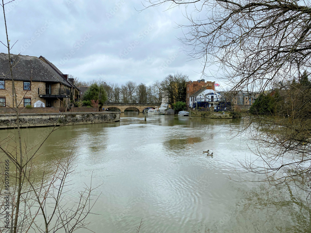 Obraz premium A view of the Canal at Oxford