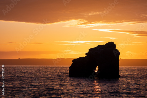 Sunset at Thurlestone Rock, South Milton Sands in Devon