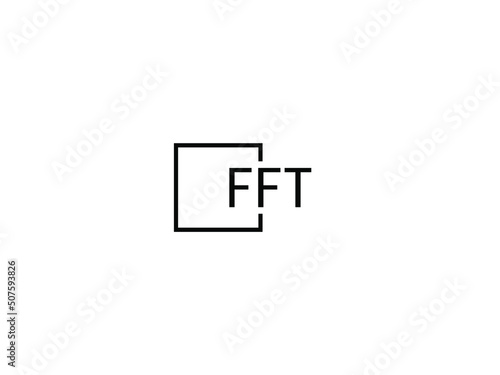 FFT Letter Initial Logo Design Vector Illustration