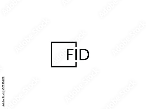 FID Letter Initial Logo Design Vector Illustration