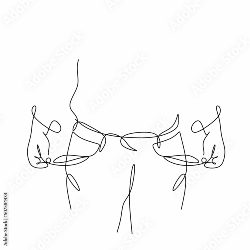 linear drawing of the silhouette of men's hands with turned-out pockets in a minimalist style. The concept of bankruptcy