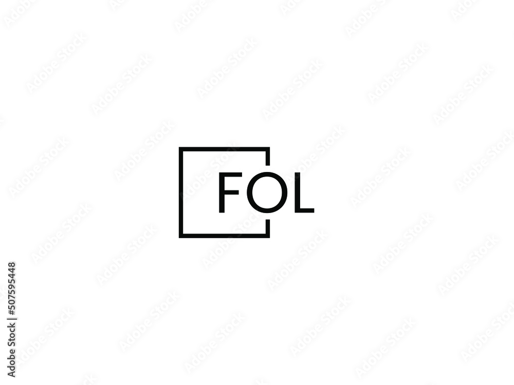FOL Letter Initial Logo Design Vector Illustration FOL Letter Initial Logo Design Vector Illustration