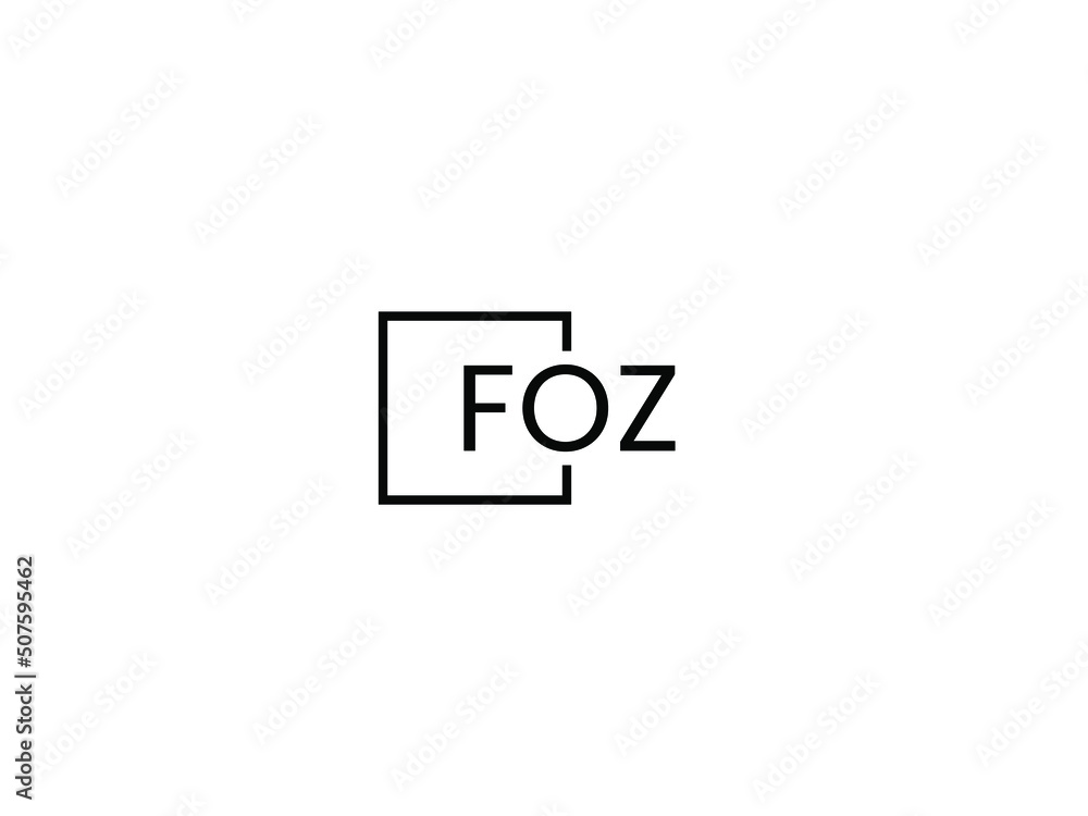 FOZ letter initial logo design vector illustration FOZ letter initial logo design vector illustration