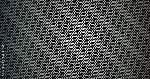 Silver and metal background, perforated pattern. Vector