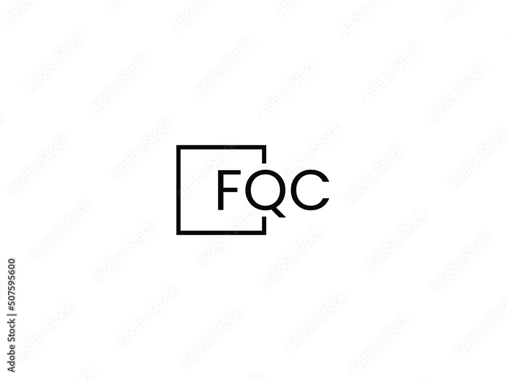 FQC letter initial logo design vector illustration FQC letter initial logo design vector illustration
