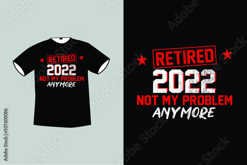 Retired 2022 t-shirt design print ready template