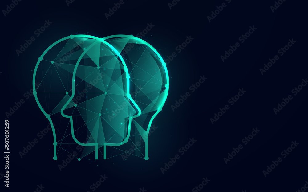 Human heads. Head icons. Science, psychology, medicine. Vector Human heads. Head icons. Science, psychology, medicine. Vector
