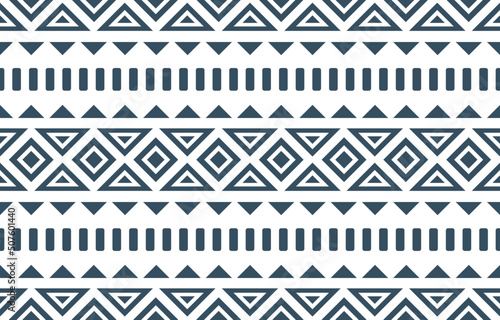 Geometric ethnic seamless pattern traditional. Design for background, wallpaper, fabric, clothing, carpet, textile, batik, embroidery.