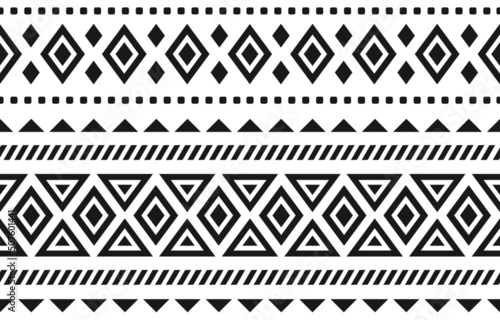 Geometric ethnic seamless pattern traditional. Design for background, wallpaper, fabric, clothing, carpet, textile, batik, embroidery.