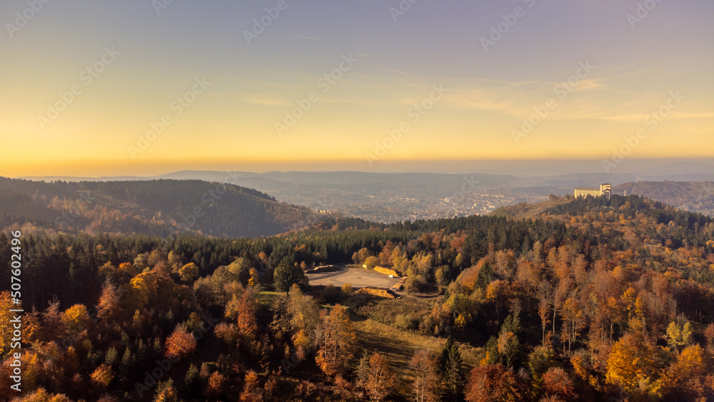 The Thuringian Forest from above