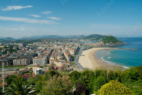 Vista de San Sebastián desde el Mirador de Ulia. photo