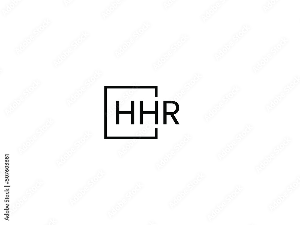 Obraz premium HHR letter initial logo design vector illustration