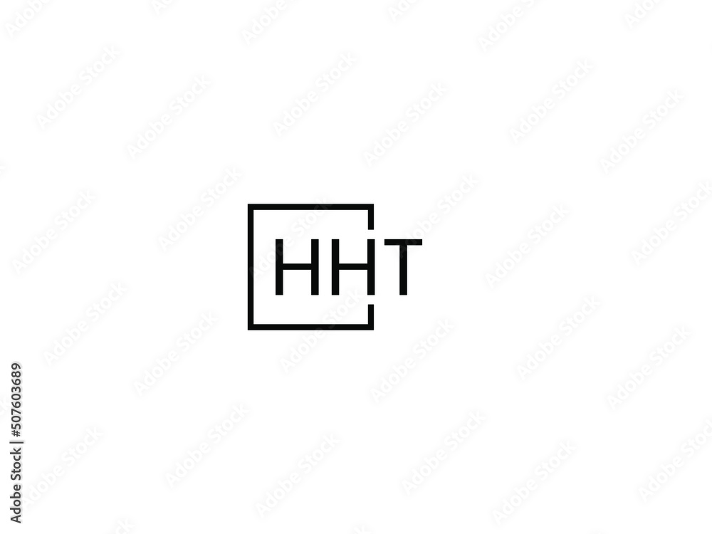 Obraz premium HHT letter initial logo design vector illustration