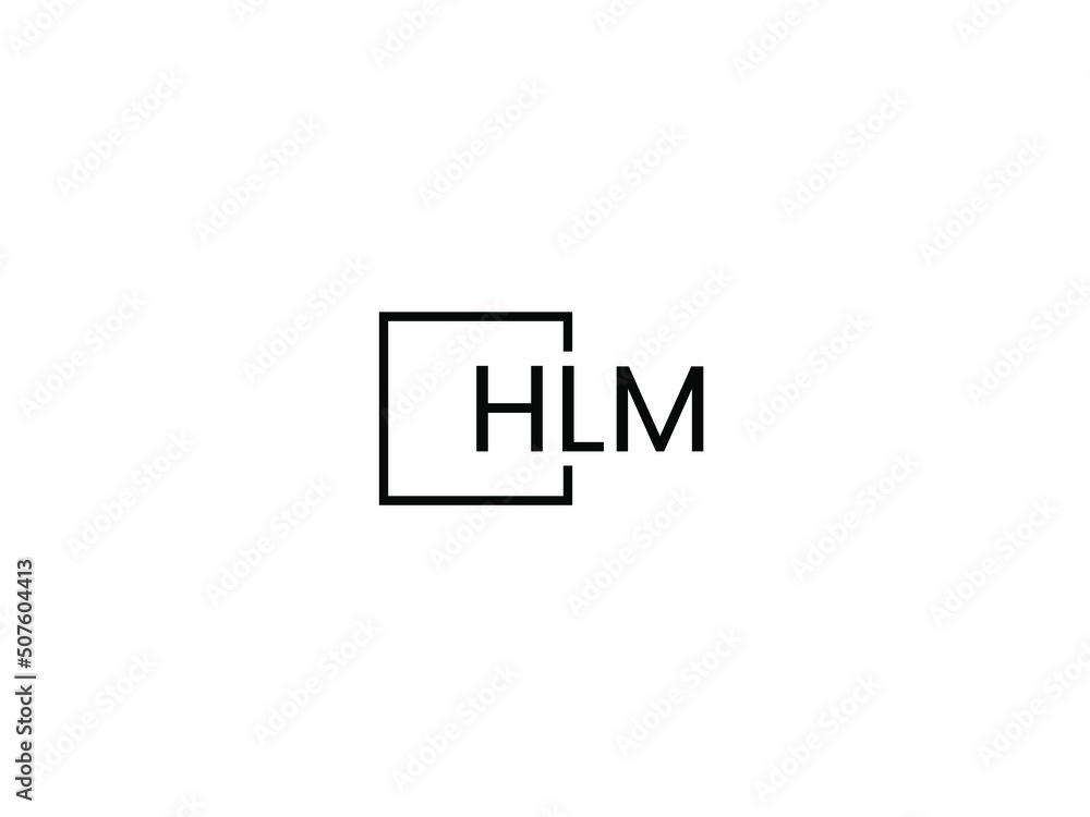 HLM letter initial logo design vector illustration HLM letter initial logo design vector illustration