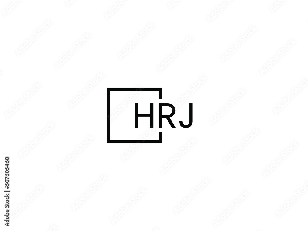 HRJ letter initial logo design vector illustration HRJ letter initial logo design vector illustration