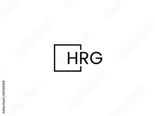 HRG letter initial logo design vector illustration