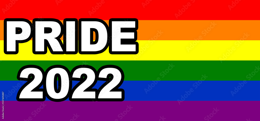 Pride Day 2022. LGBT flag. The LGBT pride flag or rainbow pride flag ...