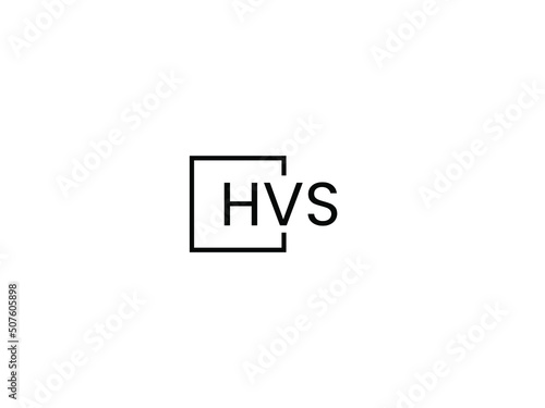 HVS letter initial logo design vector illustration