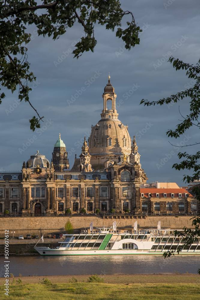 Obraz premium Frauenkirche Dresden, Sachsen