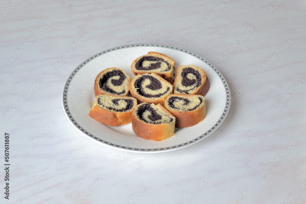 Roll with poppy seeds Roll with poppy seeds