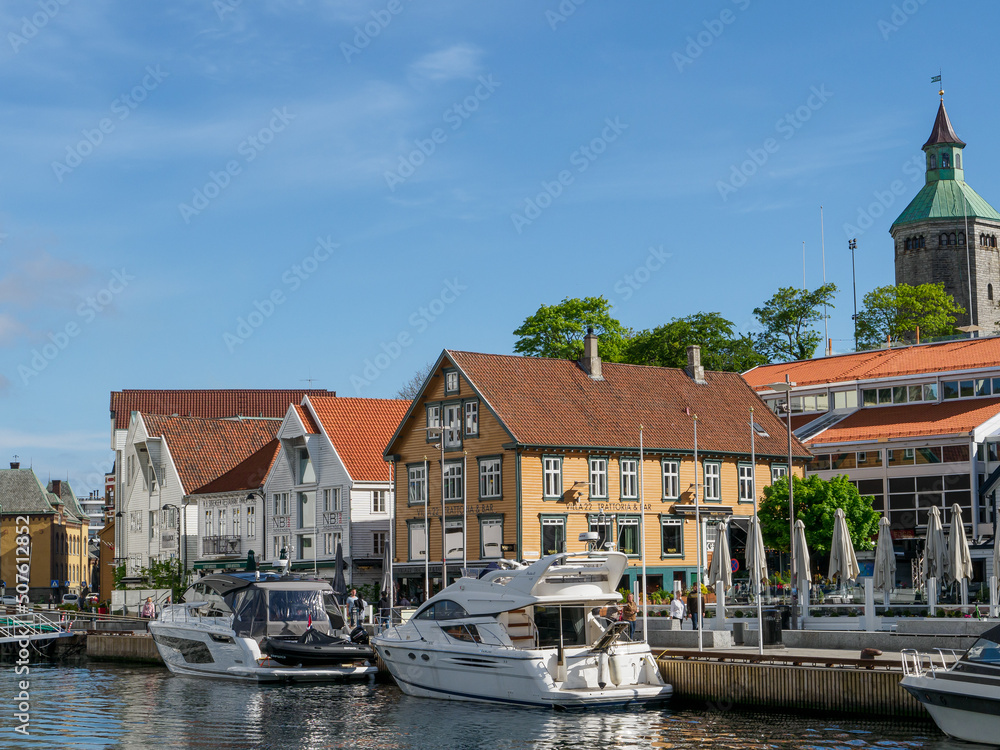 Fototapeta premium Die Altstadt von Stavanger in Norwegen