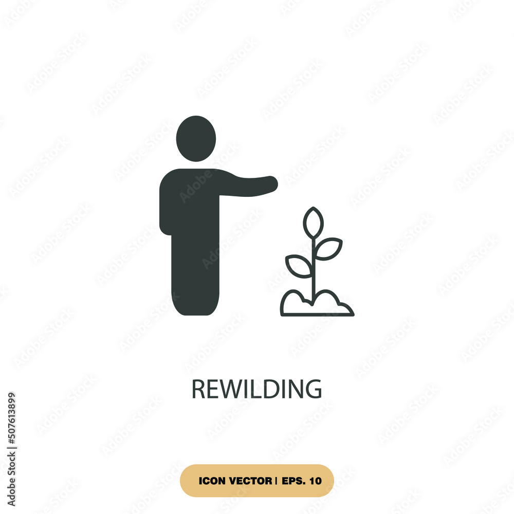 rewilding icons symbol vector elements for infographic web rewilding icons symbol vector elements for infographic web