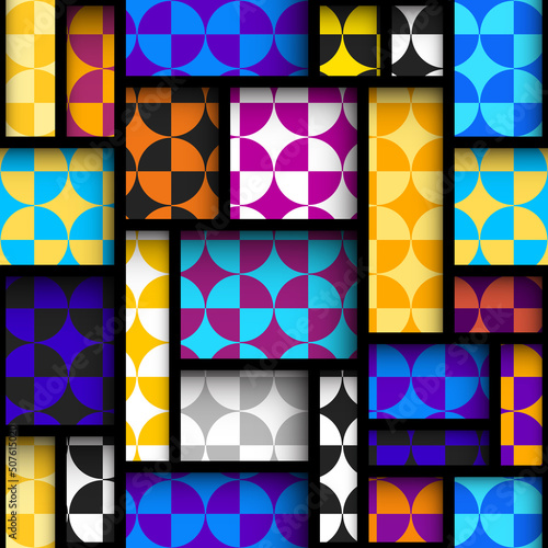 Geometric abstract pattern in low poly style.