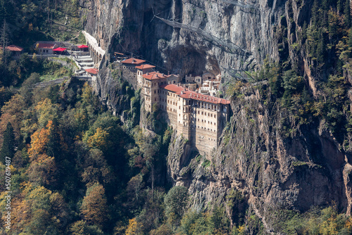 Sumela and remote view Mother monastery Trabzon