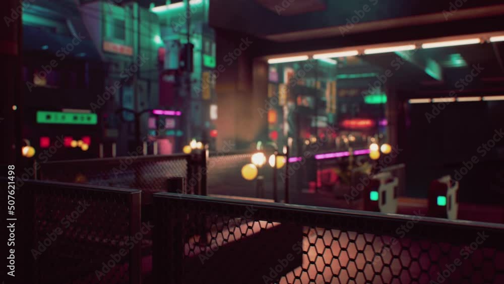 night scene of japan city with neon lights night scene of japan city with neon lights