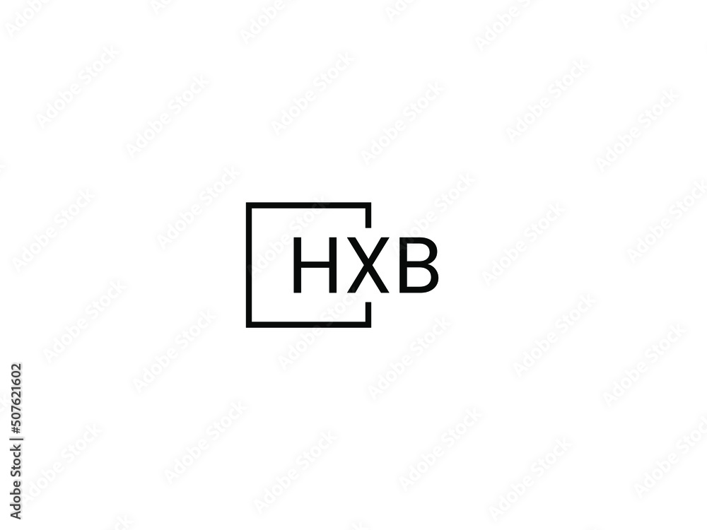 Obraz premium HXB letter initial logo design vector illustration